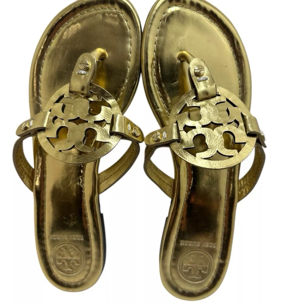 Tory Burch Women's Gold Miller Sandals